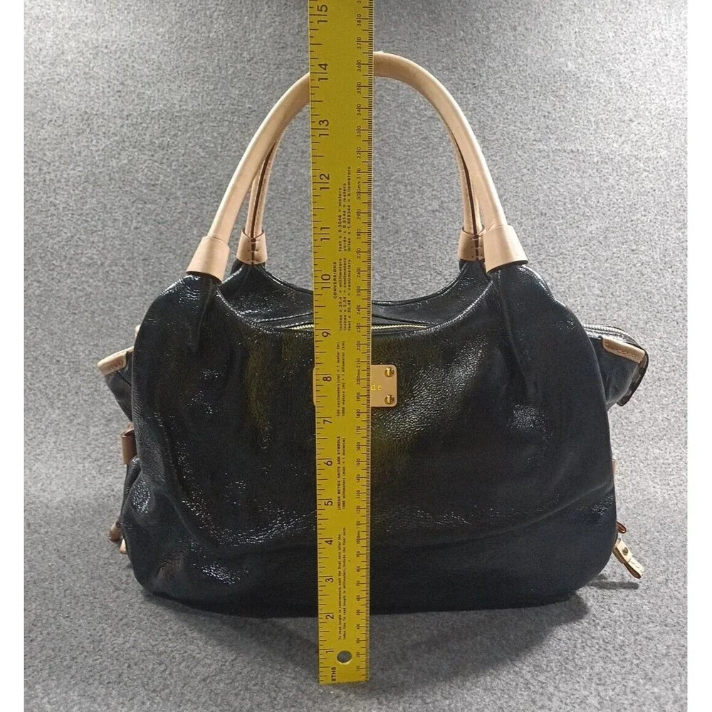 Kate Spade New York Crinkle Black Patent Leather Shoulder Bag Purse